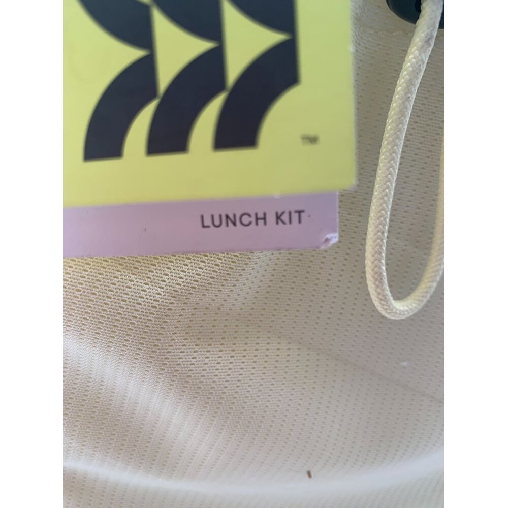 All In Motion Cream Lunch Kit With Mesh Pocket & Name Tag - Picture 5 of 5